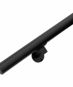 Trapleuning rond zwart 45mm - (Inclusief gratis trapleuninghouders)