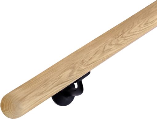 Trapleuning rond eiken 40mm - (Inclusief gratis leuninghouders) - Afbeelding 2