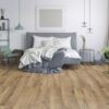 Slaapkamer met Classen 55816 Eiche Natur Grau XL laminaatvloer