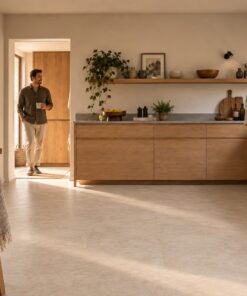 Enviro Stone 02 PVC tegelvloer in een interieur