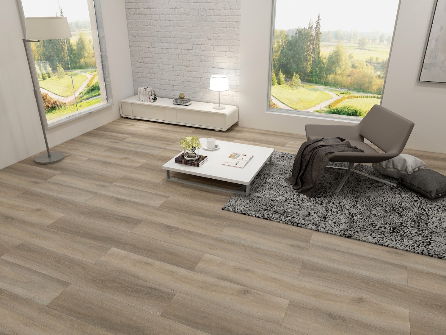 Magic Floors Rigido Plus 300 klik PVC in een modern interieur