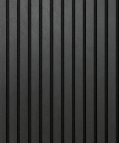 Akoestisch wandpaneel Onyx Zwart – bewerkte detailfoto