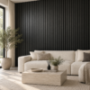 Akoestisch wandpaneel Onyx Zwart in een interieur – digitale sfeerimpressie