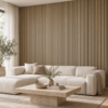 Akoestisch wandpaneel Scandi Licht in een interieur – digitale sfeerimpressie