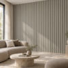 Akoestisch wandpaneel Stone Greige in een interieur – digitale sfeerimpressie